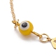Bracelets de perles rondes au chalumeau mauvais œil BJEW-JB05941-05-2