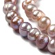 Fili di perle di perle d'acqua dolce coltivate naturali PEAR-L033-05B-01-2