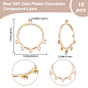 Beebeecraft 16Pcs Chandelier Connector Charm 18k Gold Plated Tibetan Circle Frame Multihole Pendant Charm Links for for Earring Jewelry Making Hole 1.2mm KK-BBC0009-46-2