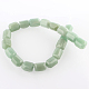 De piedras preciosas de aventurina hebras naturales perlas verdes G-E211-06-2