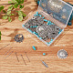 Sunnyclue fai da te kit per la creazione di orecchini con perline turchesi sintetiche DIY-SC0021-17-7