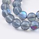 Chapelets de perles en pierre de lune synthétique G-K280-01-8mm-09-3