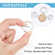 Unicraftale 3Pcs 3 Styles 304 Stainless Steel Spring Gate Rings STAS-UN0040-92-3