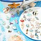 50 pièces 50 styles pendentifs en émail en alliage d'animaux marins ENAM-YW0002-43-6