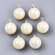 Ciondoli perla d'epoca acrilica OACR-N010-020C-01-2