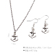Zinc Alloy Anchor Jewelry Sets SJEW-BB16602-3