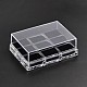 Cuboid Organic Glass Ring Display Boxes RDIS-N015-02-1