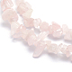 Natürlichen Rosenquarz Perlen Stränge G-P406-08-2