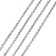 304 Stainless Steel Men's Necklace Chains STAS-N051-02-1