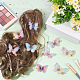 CRASPIRE Butterfly Hair Clips 16pcs Mini Hair Clips 8 Style Small Hair Claw Clips Pastel Hair Clips with Double Layers Tulle Butterfly Alligator Hair Clips Hair Accessories PHAR-CP0001-06-5