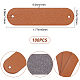 GORGECRAFT 100Pcs Handmade Leather Labels Faux Leather Blank Tags with Holes for Jeans Shoes Bags Garment Embellishment DIY Crafts Knitting Hats Clothing Sewing Accessories DIY-WH0265-44D-2