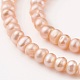 Fili di perle di perle d'acqua dolce coltivate naturali PEAR-G007-15-3