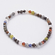 Natural Mixed Stone Stretch Bracelets BJEW-JB02460-01-2
