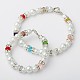Perles de verre rondes ensembles de bijoux de perles pour la mère et les enfants BJEW-JB01430-06-1