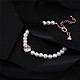 Shell Pearl Beads Bracelets BJEW-AA00086-01RG-3