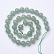 Chapelets de perles en aventurine vert naturel G-D855-09-8mm-2