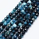 Natural Agate Beads Strands G-E469-12O-1