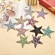 PandaHall Elite 10 Colors Star Crystal Glitter Rhinestone Stickers Iron on Stickers Bling Star Patches for Dress Home Decoration FIND-PH0016-07-5