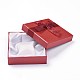 （訳あり商品）  バレンタインデーの贈り物  ボックスパッケージボールボードのブレスレットボックス  正方形  ミックスカラー  9x9x2.6cm  12個/セット OBOX-XCP0001-01-4