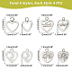 DICOSMETIC 16Pcs 4 Style 304 Stainless Steel Charms STAS-DC0005-46-4