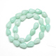 Gefärbt natürlichen weißen Jade Perlen Stränge G-T004-18-2