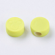 Rubber Coated Acrylic European Beads OPDL-R004-2-2