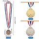 GLOBLELAND 6Pcs 3 Colors Zinc Alloy Medals NJEW-GL0001-01-2