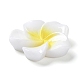 オペーク樹脂カボション  プルメリアの花  ホワイトスモーク  20x20.5x6.5mm X-RESI-G068-02F-3