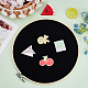 FINGERINSPIRE Wall Hanging Pin Collection Display Stand 20 cm Round Black Brooch Pin Display Board Canvas Enamel Pin Display Holder with Embroidery Hoop for Jewelry Pins Brooch Display DJEW-WH0038-07B-5