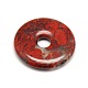 Donut/pi disco colgantes de piedras preciosas naturales G-L234-40mm-03-2