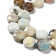 Brins de perles d'amazonite de fleurs naturelles G-NH0004-044-4