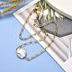 Collier pendentif perle baroque naturelle pour fille femme mère NJEW-JN03668-3