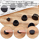 GORGECRAFT 8 Sizes 300PCS Plastic Hole Plugs Snap in Flush Type Hole Plugs Post Pipe Insert End Caps for Kitchen Cabinet Furniture Fencing (3.4/4/6/7.3/10.4/11/13/16mm) AJEW-GF0005-64-4