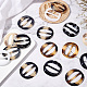 FINGERINSPIRE 24PCS 2inch Coat Belt Buckle 6 Styles Oval Resin Scarves Buckle T-shirt Buckle Resin Silk Scarf Buckle Clothing Ring Wrap Holder for Clothing Blouse Scarf Fashion Decoration Accessories RESI-FG0001-02-4