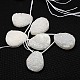 Natural Druzy Agate Beads Strands G-G562-30x40mm-08-2