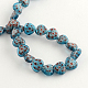 Heart Handmade Millefiori Glass Beads Strands LK-R004-10C-2