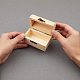Unfinished Pine Wood Jewelry Box CON-WH0072-10-3
