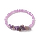 7 pièces 7 style naturel et synthétique mélange de pierres précieuses et de perles de verre bracelets extensibles ensemble pour les femmes BJEW-JB09207-4