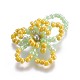 (vendita in fabbrica di feste di gioielli) anelli elasticizzati con perline di semi di vetro RJEW-JR00252-05-1