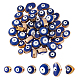 CHGCRAFT 60Pcs 6 Styles Alloy Enamel Beads ENAM-CA0001-10-1