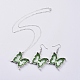 Glas baumeln Ohrring & Anhänger Halskette Schmuck-Sets SJEW-JS01076-03-1
