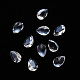 Cabujones de vidrio transparente en forma de lágrima MRMJ-T009-106B-1