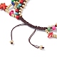 Ocean Animal Theme Braided Anklet AJEW-AN00457-3