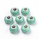 Perles européennes en résine de style imitation turquoise X-OPDL-Q132-03-1