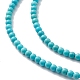 Chapelets de perles en howlite naturelle TURQ-K005-01A-2
