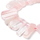 Chapelets de perles en quartz rose naturel G-L551B-17-3