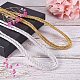 PandaHall 5mm Gold Silver Cord Decorative Twisted Nylon Cord Rope String Thread for Home Decoration NWIR-PH0001-29-2