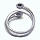 Componentes del anillo de dedo de plata 925 esterlina STER-P041-07P-3