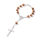 2 Stück 2 Stil religiöse Gebetsperlen Rosenkranz Armbänder BJEW-SZ0002-53-2