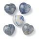 Coeur d'aventurine bleu naturel pierre d'amour G-G973-07C-1
